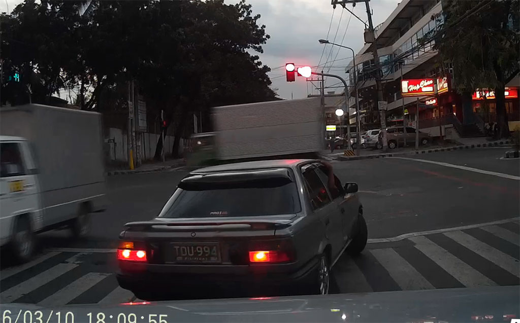 Car Stopped on Crosswalk