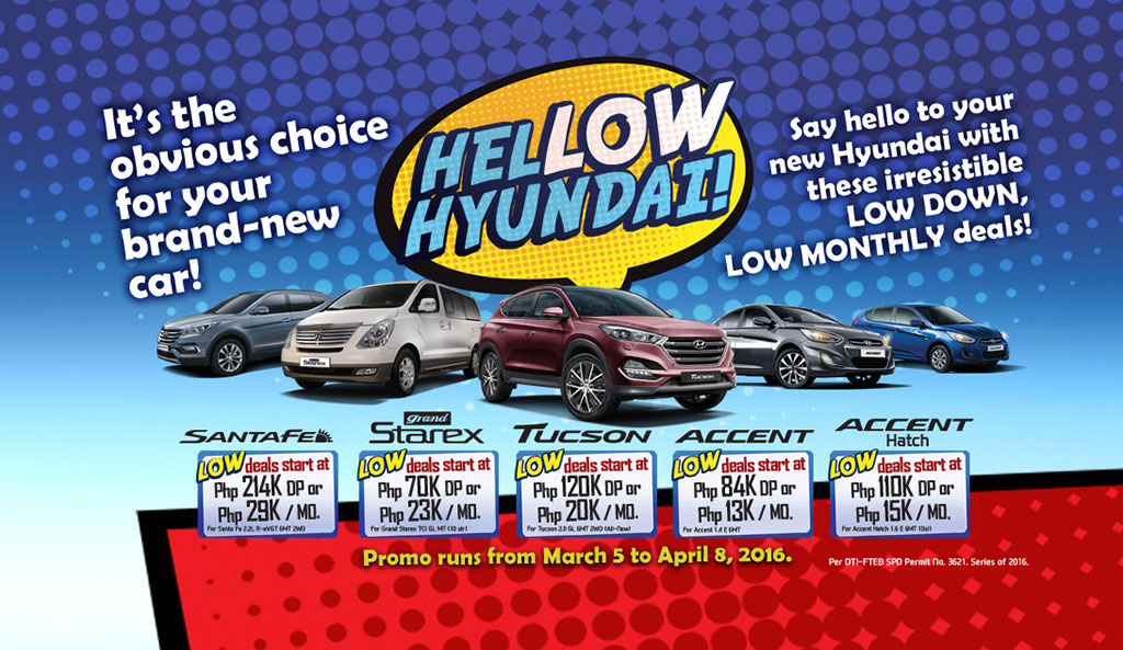 Hyundai Philippines HelLOW Financing Promo